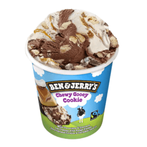 BEN & JERRYS CHEWY GOOEY COOKIE ICE CREAM