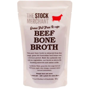 THE STOCK MERCHANT GRASS FED FREE RANGE BEEF BONE BROTH
