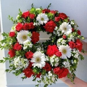 FLOWERS MIXED SEASONAL WREATH