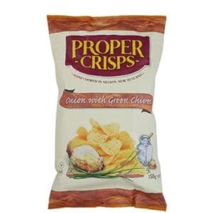 PROPER CRISPS CORE RANGE ONION WITH GREEN CHIVES