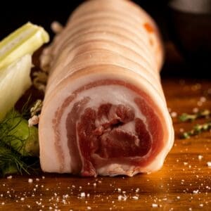 BETTA PORK LOIN ROLLED ROAST SKIN ON